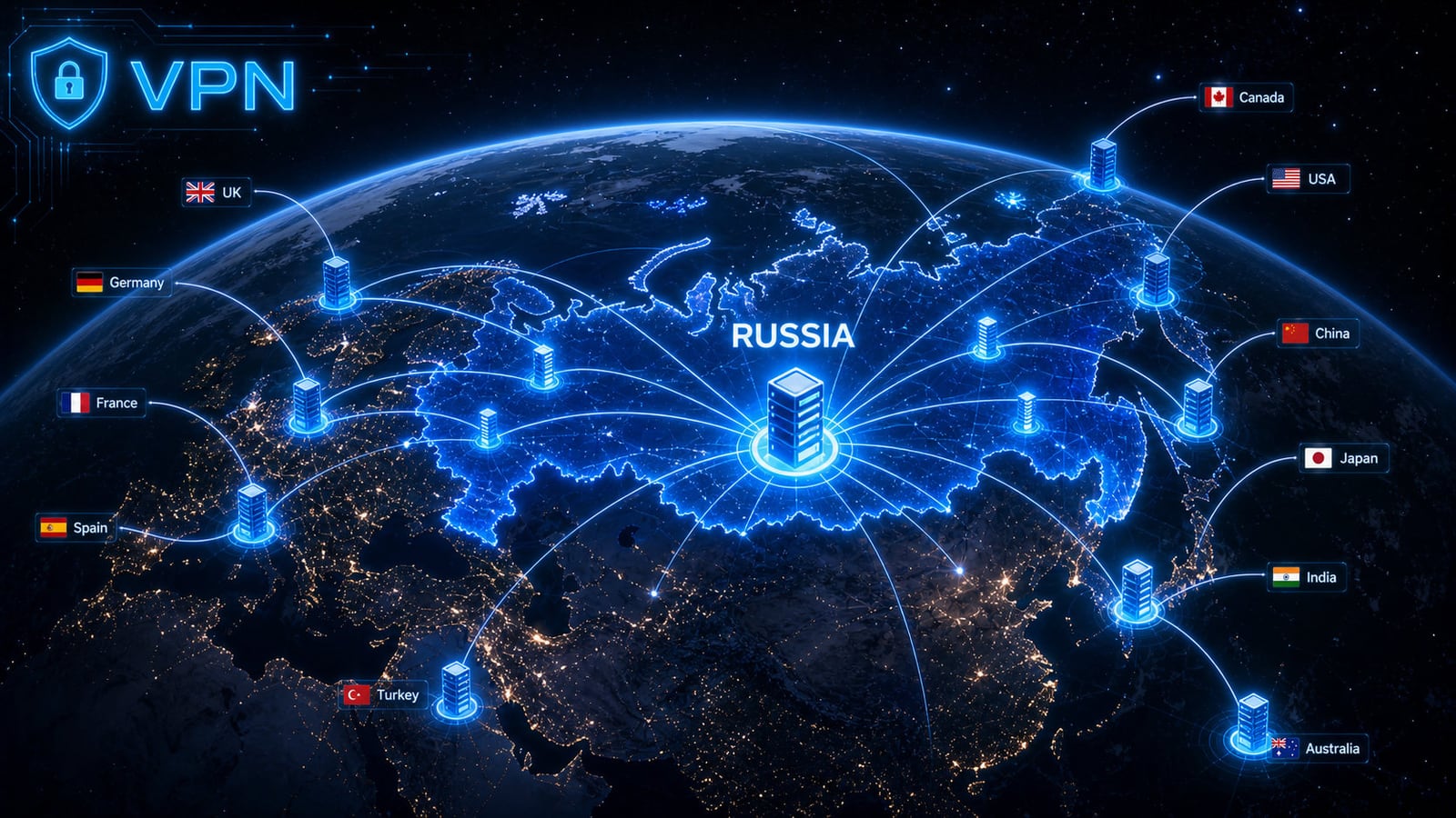 Глобальная сеть серверов VPN PRO